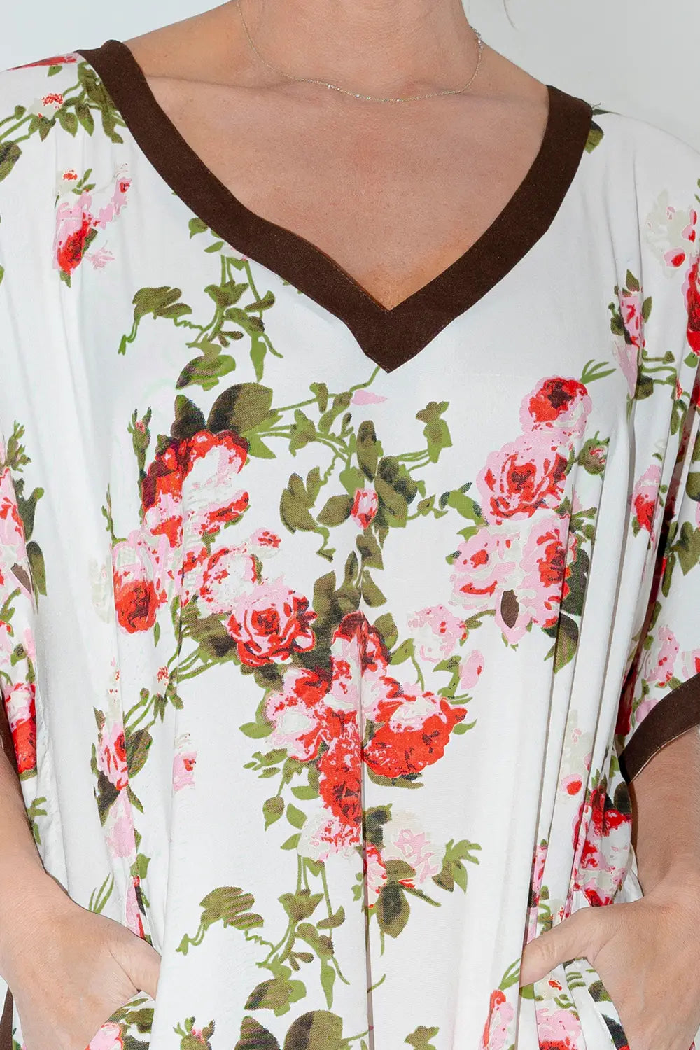 Women Long Kaftans Summer Holiday Caftan Dress Cream S-3XL