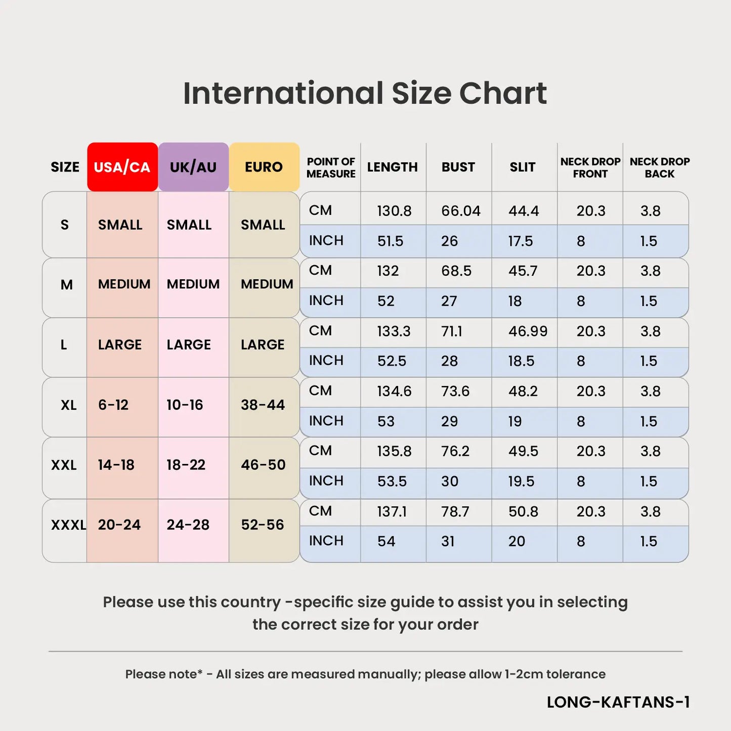 Women Long Kaftan Summer Holiday Caftan Dress in 2 Colors - S to 3XL