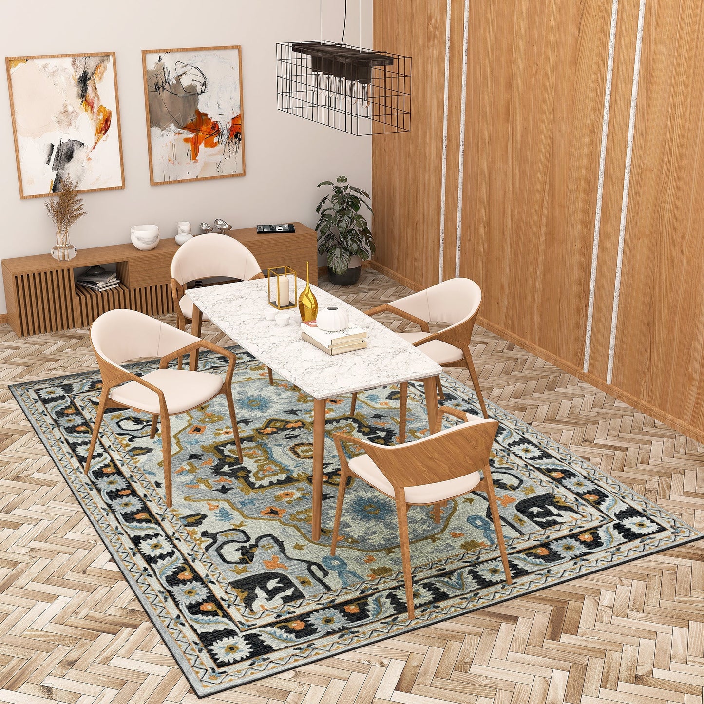 Premium Hand-Tufted Rug Made of 100% Wool - Northern Tale - 8x10 Feet