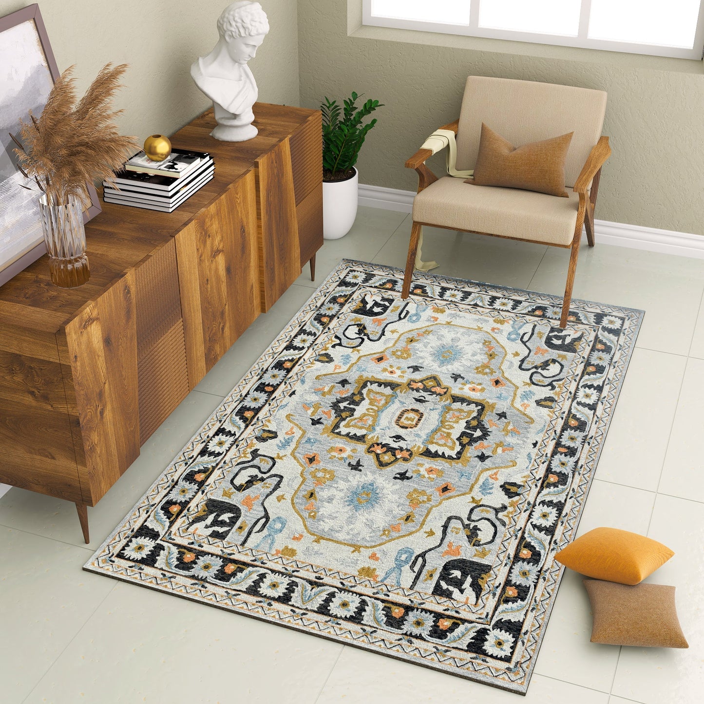 Premium Hand-Tufted Rug Made of 100% Wool - Northern Tale - 6x9 Feet