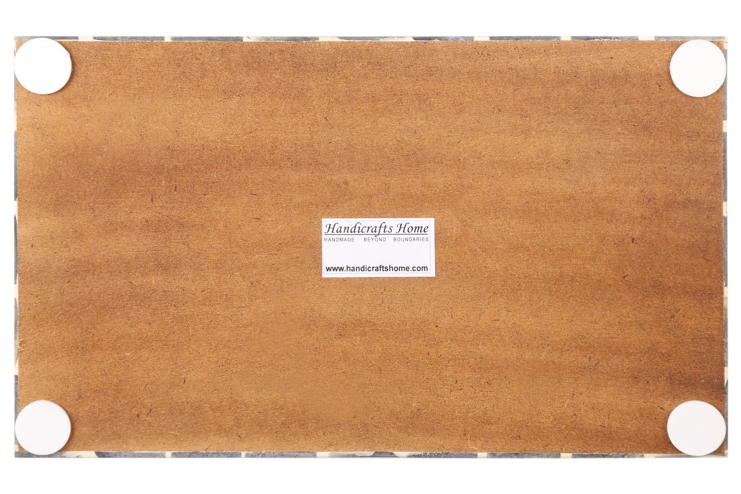 Countertop and Vanity Tray - Handmade Moroccan Pattern 10x6 Towel Tray - Black White