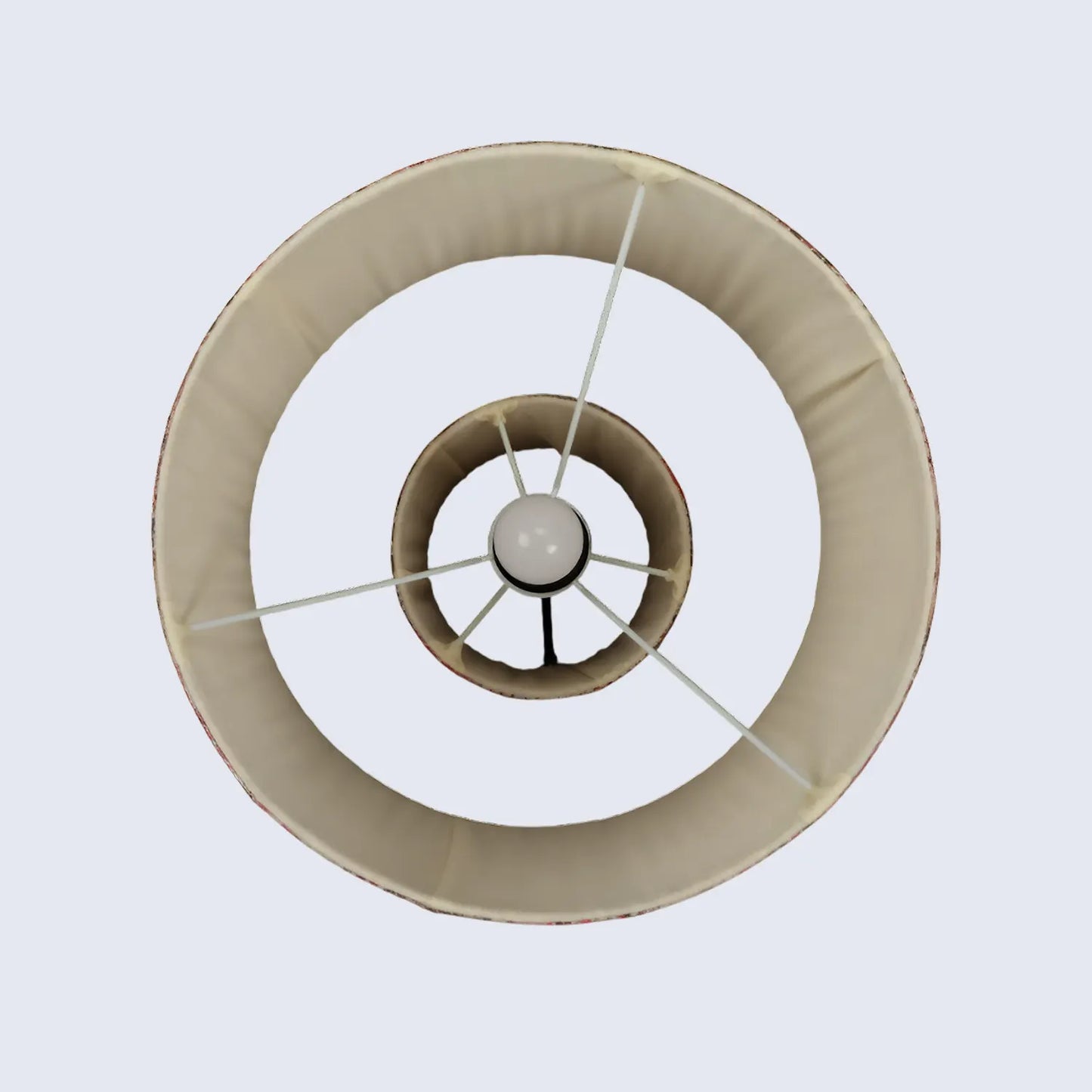 Brown Pleated Fabric Table Lamp - Cotton Lampshades in 15"