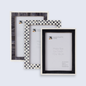 Handicrafts Home 5x7 Picture Frames Pack of 3- Cloud Collection