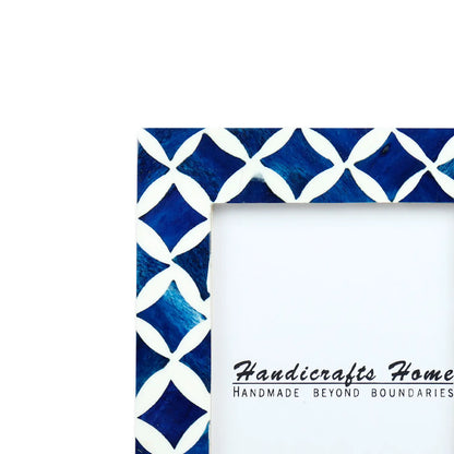 Picture Frame Indigo Blue & White 4X6