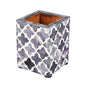 3x4 Mosaic Quatrefoil Inspired Pen & Pencil Holder - Blue, Grey