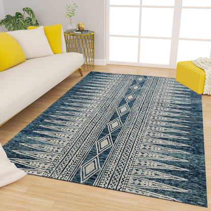 Premium Hand-Tufted Rug Made of 100% Wool  - Native Path - 5x8 Feet