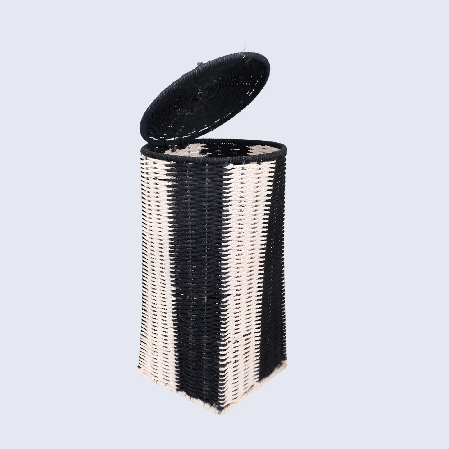 Handmade Cotton & Iron Laundry Basket & Organizer Box- Medium