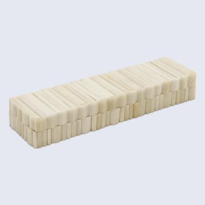 Decorative Box Ivory Stem White Available in 7 Sizes