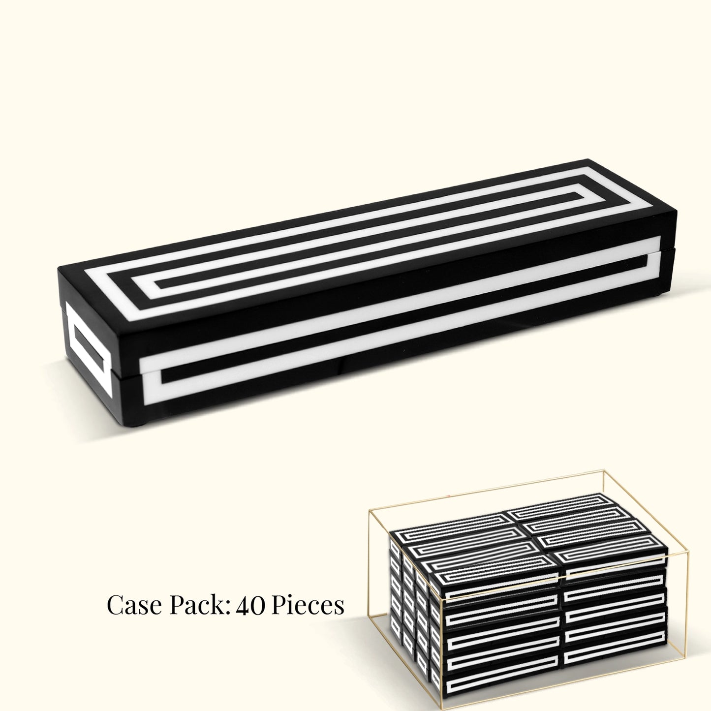 Decorative Box Medley Concentric, Pack of 40