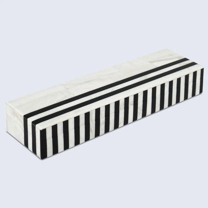 Decorative Box Mono Lead White & Black Available in 7 Sizes