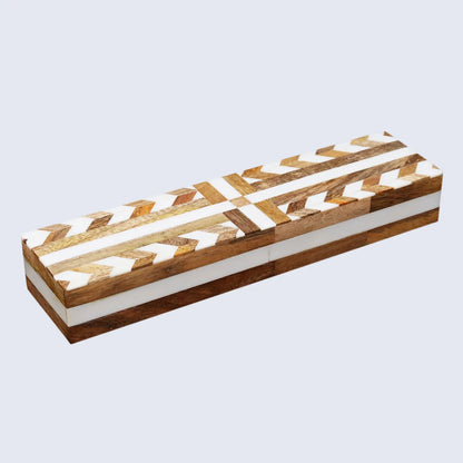 Decorative Boxes Patisserie Adorn White & Brown Available in 7 Sizes