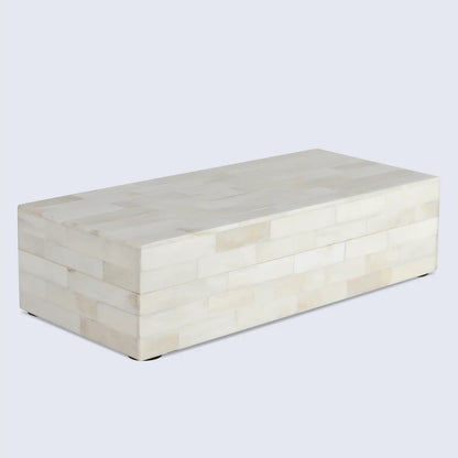 Decorative Box White Bone Inlay Pattern Available in 8 Sizes