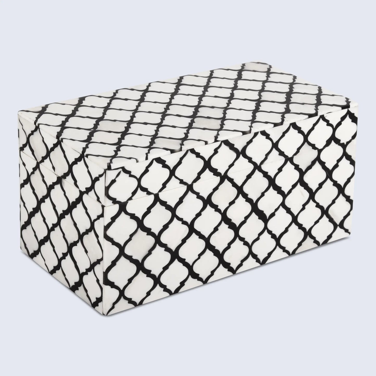 Decorative Box Moroccan Pattern Black & White Available in 9 Sizes