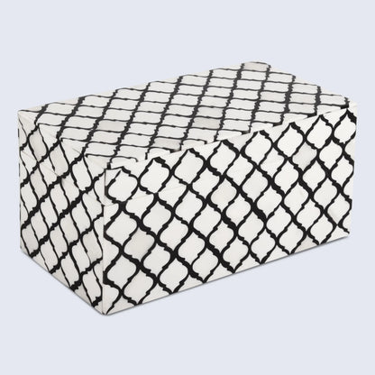 Decorative Box Moroccan Pattern Black & White Available in 9 Sizes