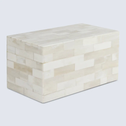 Decorative Box White Bone Inlay Pattern Available in 8 Sizes