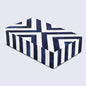 Decorative Box Chevron Blue & White Available in 6 Sizes