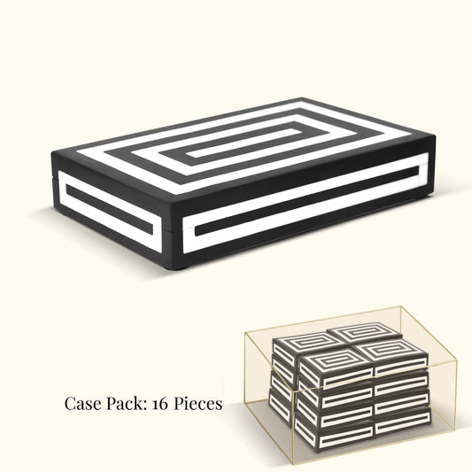 Decorative Box Medley Concentric, Pack of 16