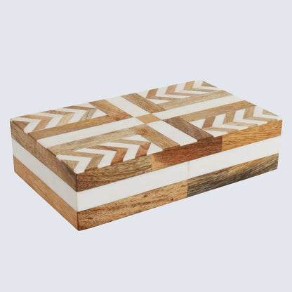 Decorative Boxes Patisserie Adorn White & Brown Available in 7 Sizes