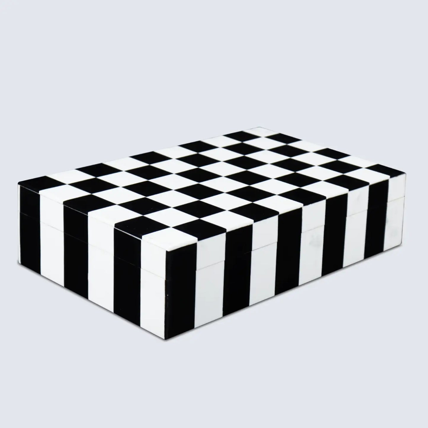 Puzzle Check Pattern Decorative Boxes Available in 7 Sizes