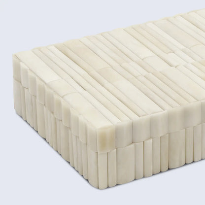 Decorative Box Ivory Stem White Available in 7 Sizes