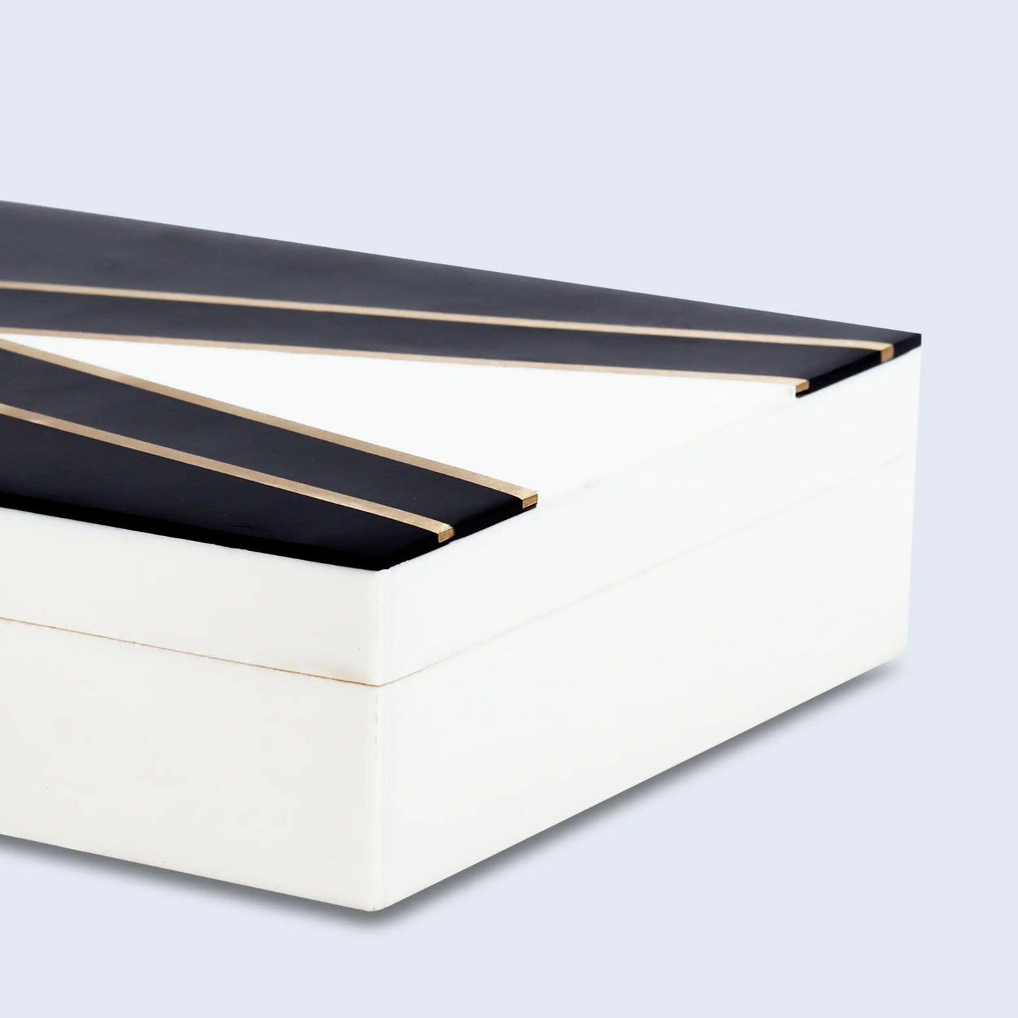 Decorative Box Kept Dapper Gent Pattern Black & White Available in 7 Sizes