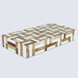 Decorative Box Marquet Chase Pattern Brown & White Available in 8 Sizes