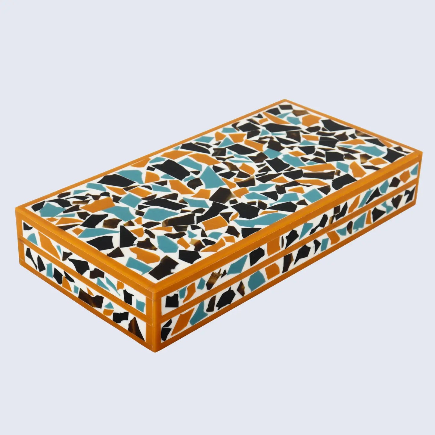 Mosaic Gold Pattern Decorative Boxes Available in 7 Sizes