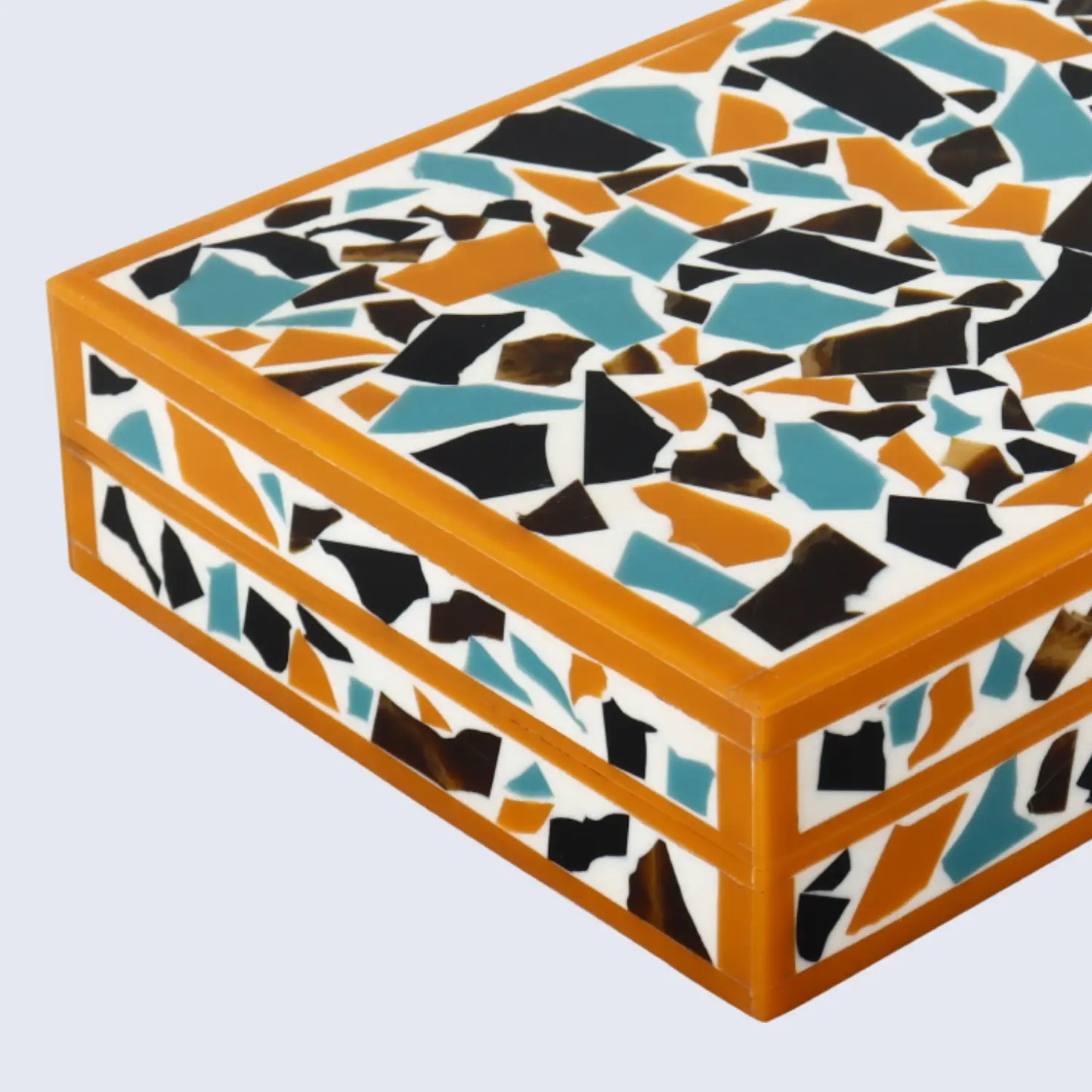 Mosaic Gold Pattern Decorative Boxes Available in 7 Sizes