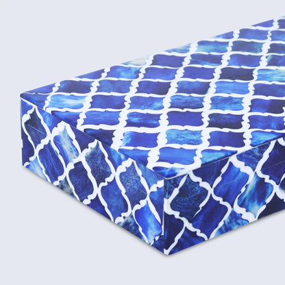 Decorative Box Moroccan Pattern Blue & White Available in 7 Sizes