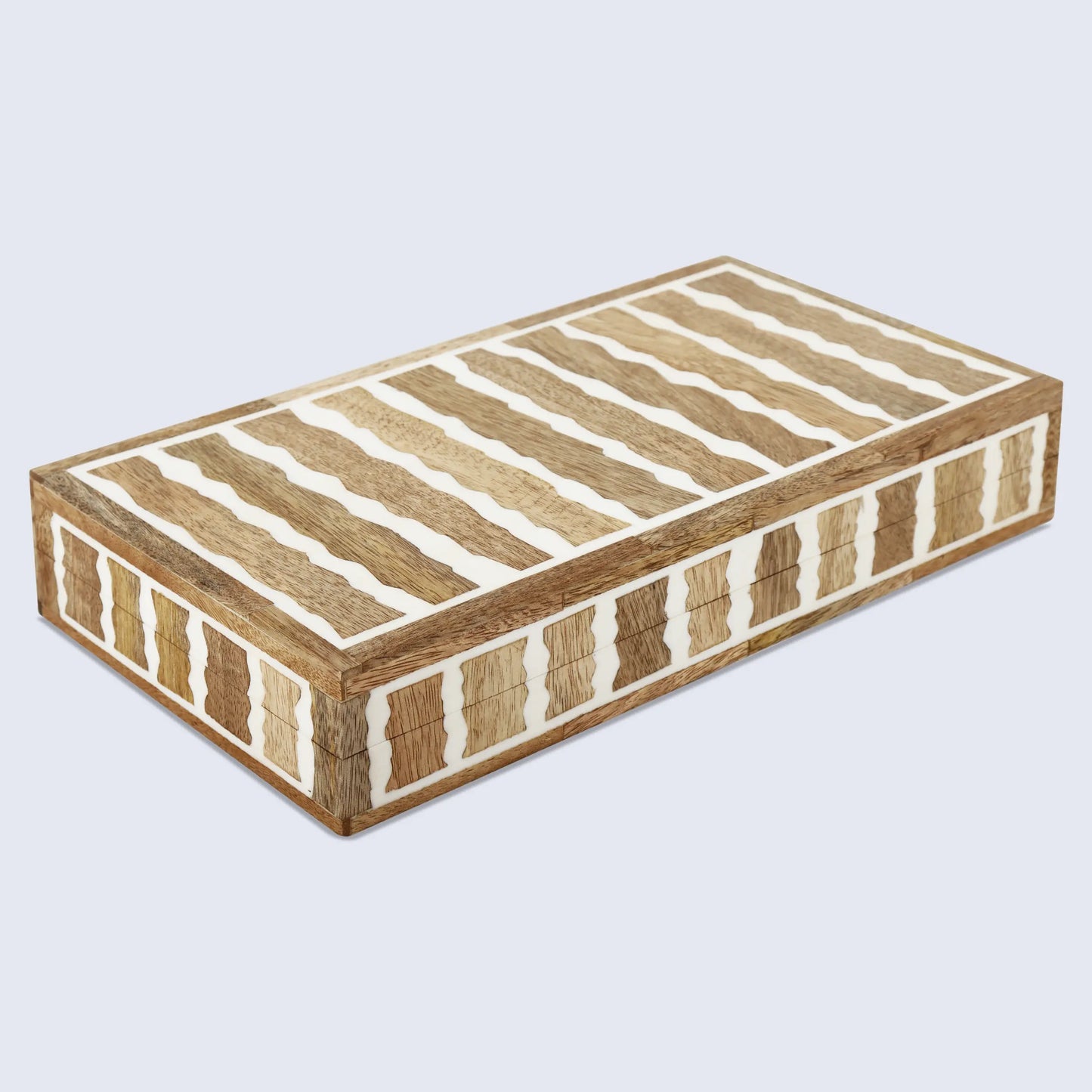 Decorative Box Kept Safari Pattern Brown & White Available in 7 Sizes