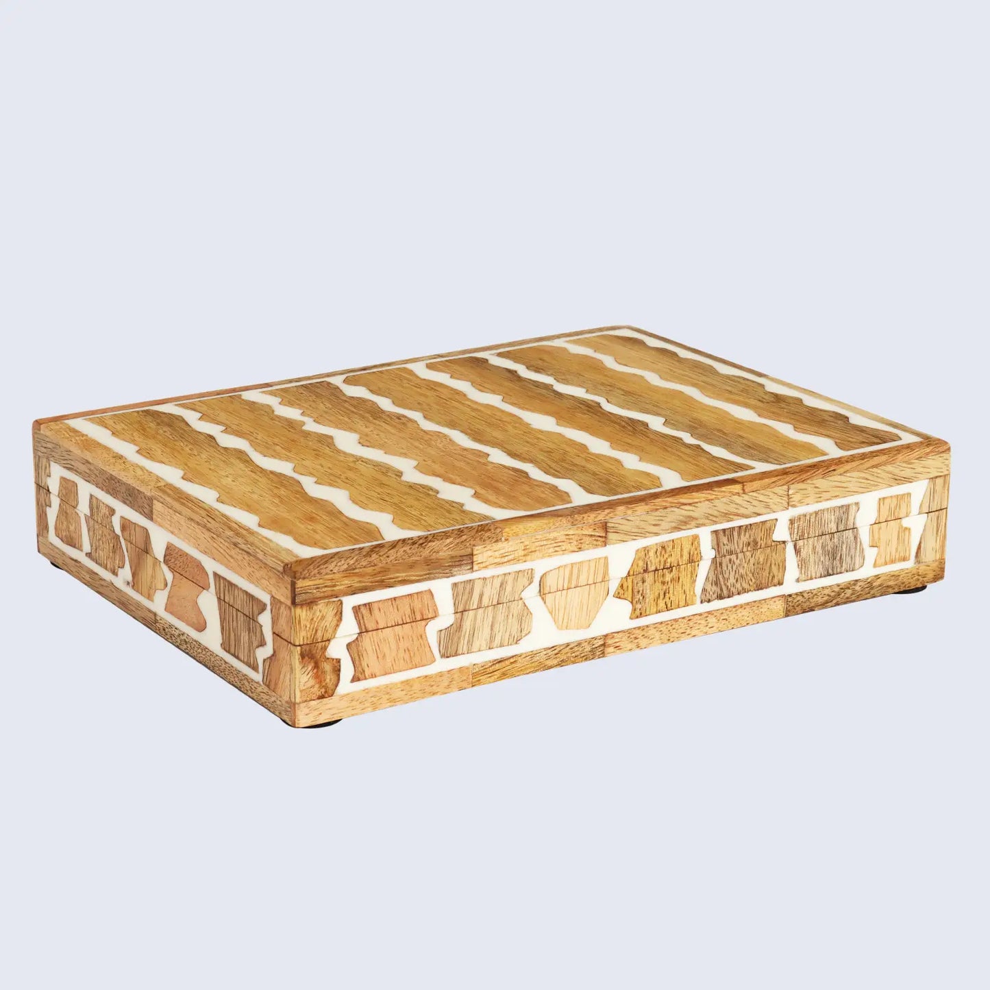 Decorative Box Kept Safari Pattern Brown & White Available in 7 Sizes