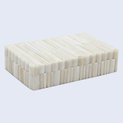 Decorative Box Ivory Stem White Available in 7 Sizes