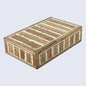 Decorative Box Kept Safari Pattern Brown & White Available in 7 Sizes