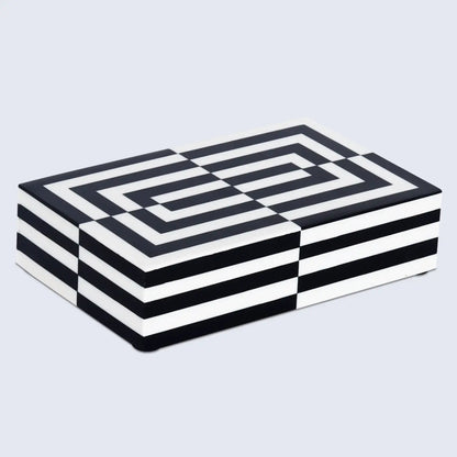 Decorative Boxes Puzzle Slide Black & White Available in 7 Sizes