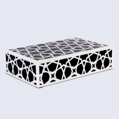 Decorative Boxes Zellij Black & White Available in 7 Sizes