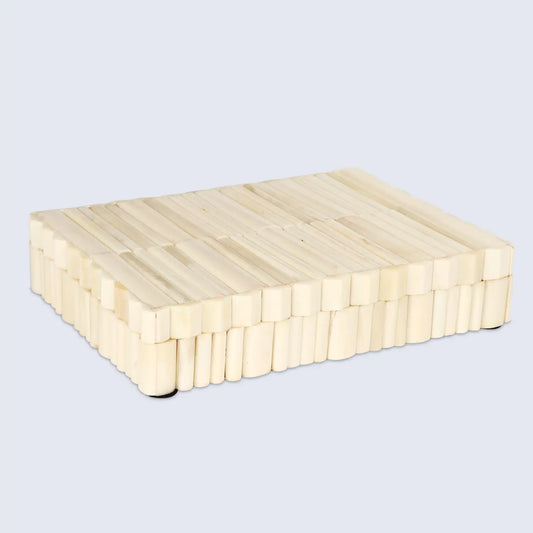 Decorative Box Ivory Stem White Available in 7 Sizes