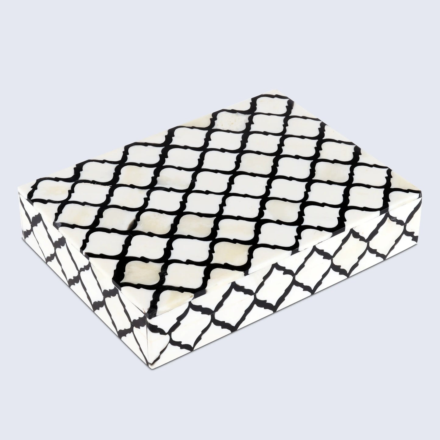 Decorative Box Moroccan Pattern Black & White Available in 9 Sizes