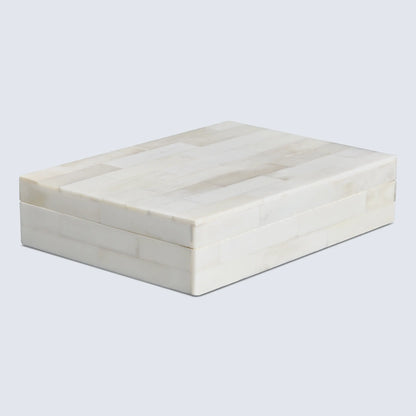 Decorative Box White Bone Inlay Pattern Available in 8 Sizes