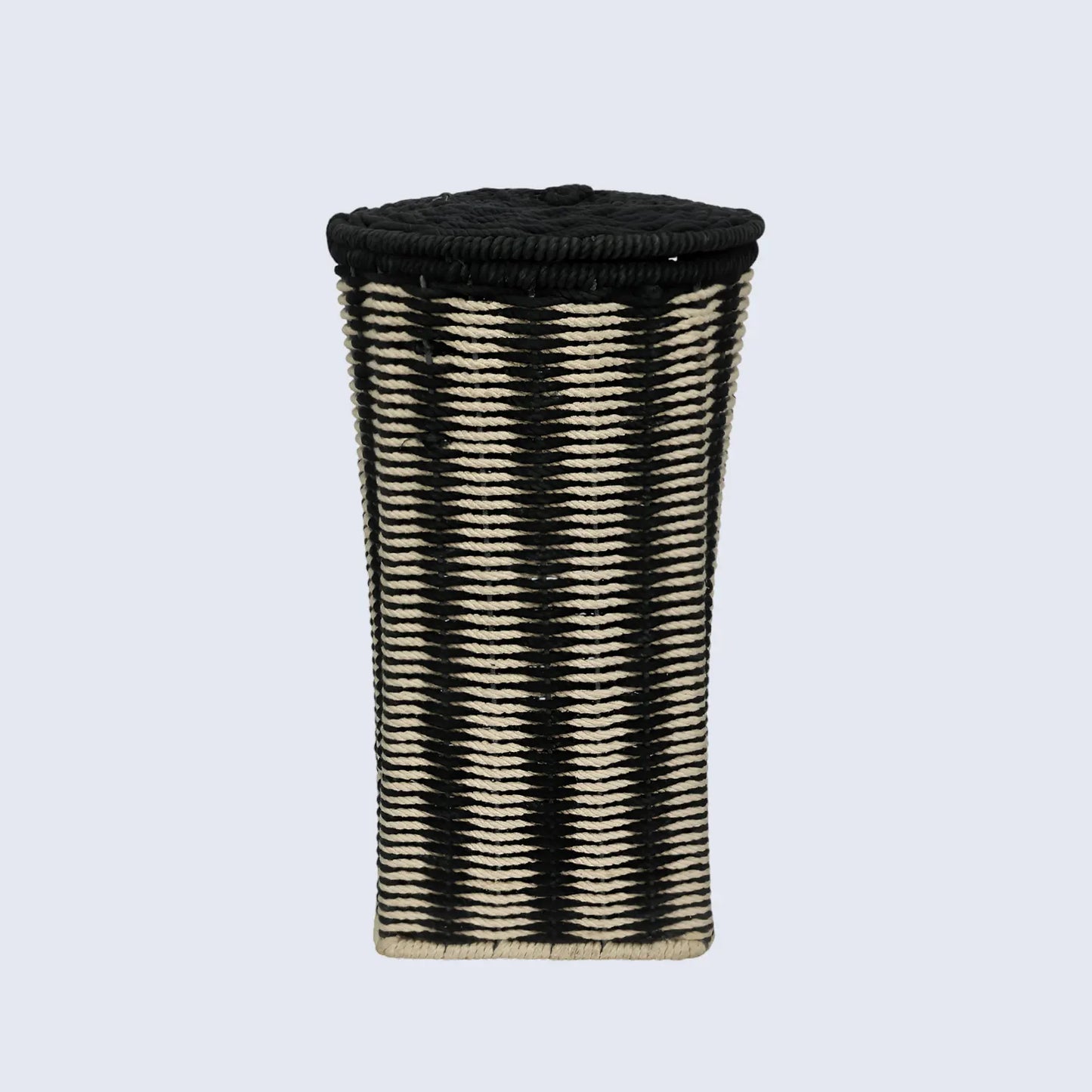 Handmade Cotton & Iron Laundry Basket & Organizer Box- Small