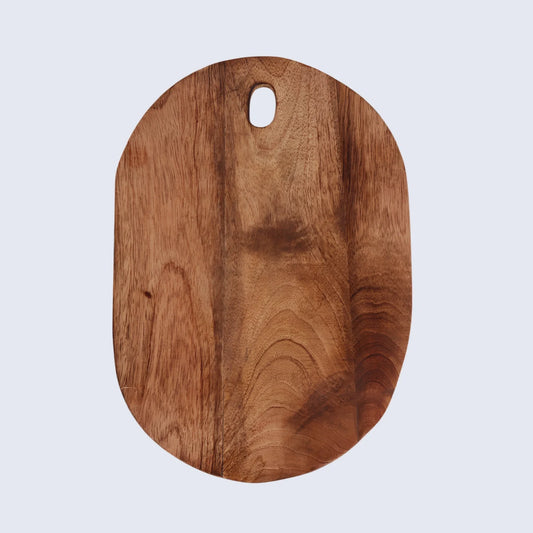 Chopping Board Oval Rectangle –Wood, in 14x9.75"