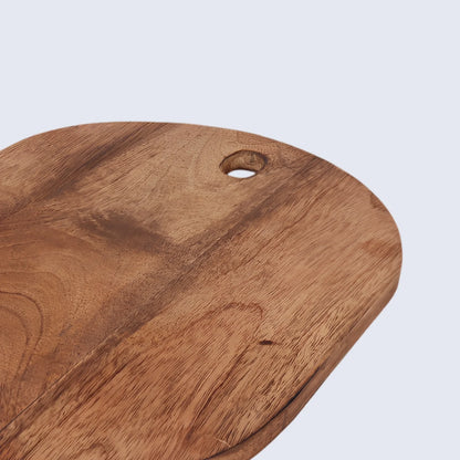Chopping Board Oval Rectangle –Wood, in 14x9.75"