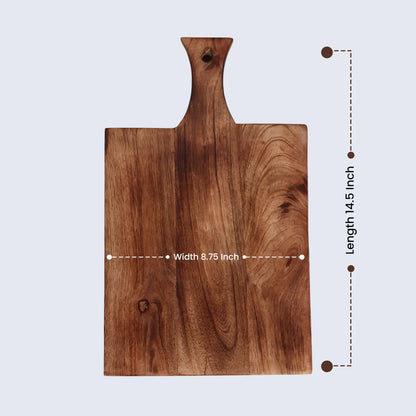 Chopping Board Paddle-Shaped  –Wood, in 14.5x8.75"