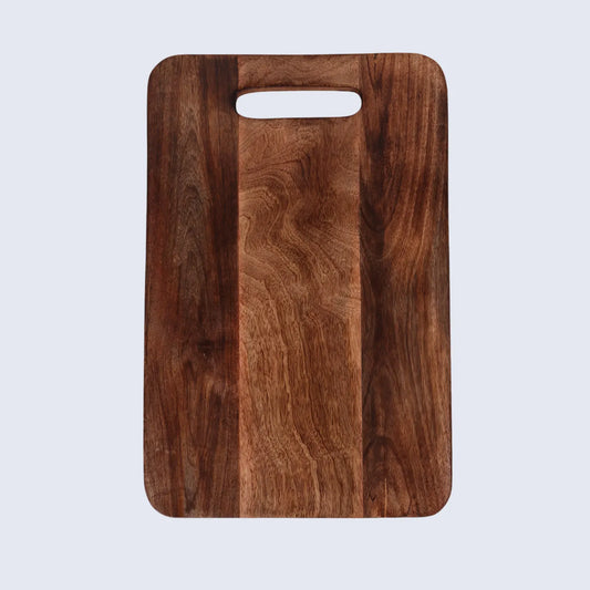 Chopping Board Round Corner –Wood, in 15x9.75"