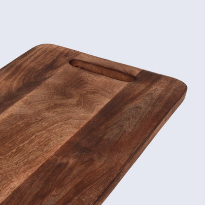 Chopping Board Round Corner –Wood, in 15x9.75"
