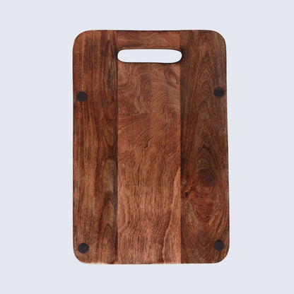 Chopping Board Round Corner –Wood, in 15x9.75"