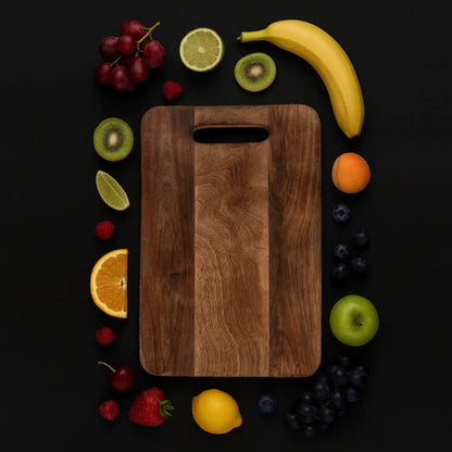 Chopping Board Round Corner –Wood, in 15x9.75"
