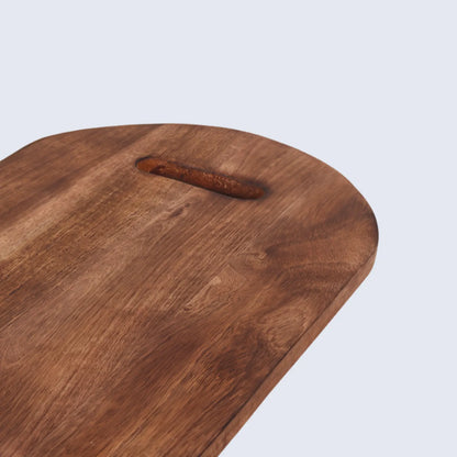 Chopping Board  Semi-Circle Top - Wood, in 15.25x9.25"