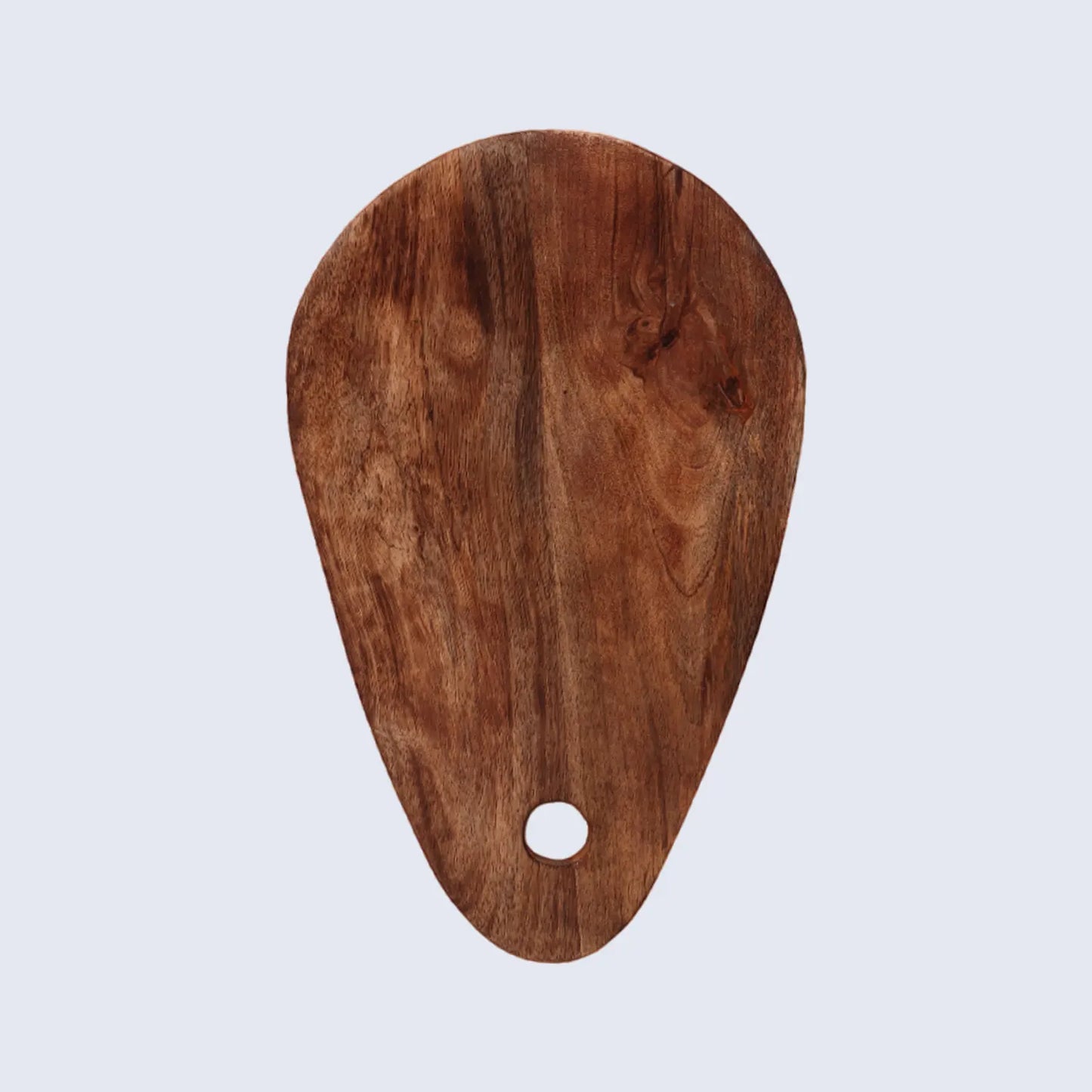 Chopping Board Teardrop Shape with Hanging Hole –Wood, in 15.75x9.75"