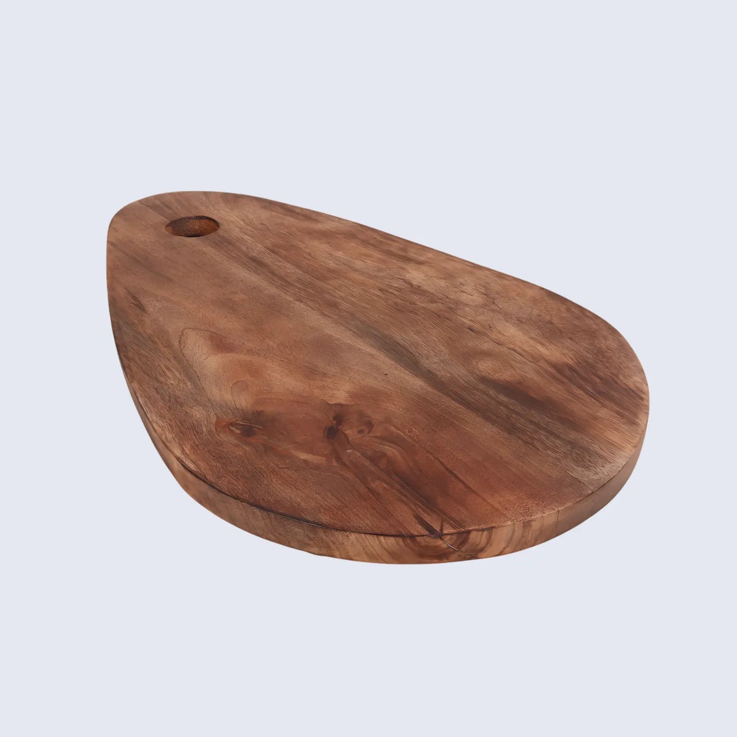 Chopping Board Teardrop Shape with Hanging Hole –Wood, in 15.75x9.75"