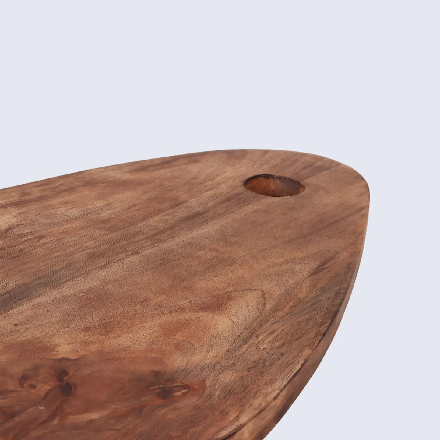 Chopping Board Teardrop Shape with Hanging Hole –Wood, in 15.75x9.75"